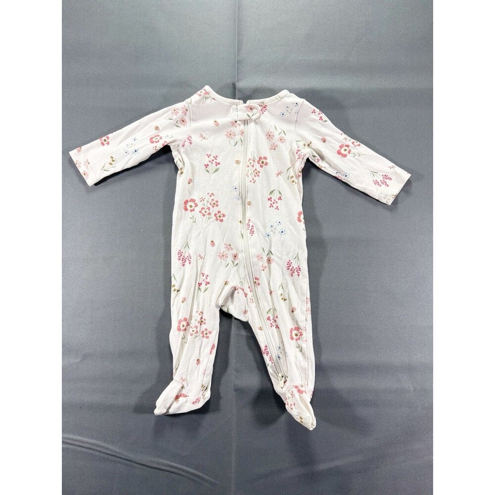 Carters Babygirl Floral Zip Up One Piece Pajama Size 6m